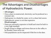 Advantages and disadvantages of Hydroelectric