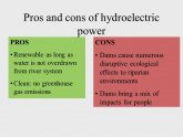 Pros and cons of Hydroelectric